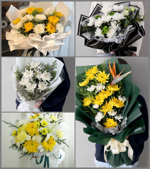 广东汕头市-区滨海街道钱塘社区白事花束代送